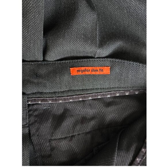 Alberto Pants Men's 40 x 31 ALTERED Ceramica Dress Pants Grey Reg Slim Fit Golf - Picture 9 of 10